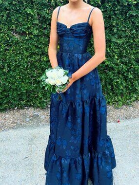 V. Chapman Lucetta Dress in Navy Baroque Floral!